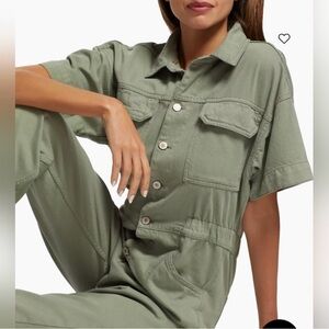 NWT Free People Green Jumpsuit